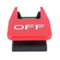 Off-On Red Cover Emergency Stop Push Button Switch 16A Power-Off/Undervoltage Protection Electromagnetic Start Switch. 
