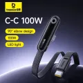 Baseus MVP 3 Fast Charging Cable Type-C to Type-C 100W – 1M - Black.