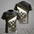 Russia Men's T-shirts Casual Loose Round Neck Russian Flag Short Sleeved Tops Tees Men's Clothing Oversized T-shirt Streetwear Dislikelike. 