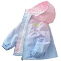 Korean Fashion Jacket For girls Teenager Casual Gradient Hooded Coat Boys Blazer Spring Autumn Windproof Sweet Coats Windbreaker. 