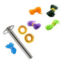 Magicyoyo 1 Set 2 Metal Yoyo 10 Ball Bearings + Bearing Remover & 25Pcs 100% Polyester Professional Yoyo Strings for Responsive and Unresponsive Yoyos,Random Color.