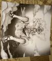Monkey D Luffy gear 5 poster black and white. 