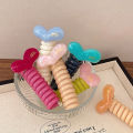 1/4Pcs Fashion Ponytail Elastic Hair Band Simple Telephone Wire Hair Accessories SUPER BABY.