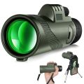 APEXEL green classic white circle 50X60 single hole telescope for outdoor fishing bird watching and ball watching. 