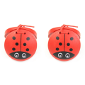 2Pc Kid Children Cartoon Wooden Castanet Musical Percussion Instrument. 