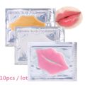 10Pcs Beauty Super Lip Plumper Pink Crystal Collagen Lip Mask Patches Moisture Essence Wrinkle Ance Korean Cosmetics Skin Care AOutlierA. 