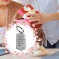 Keychain with Keyring Mommy Day Gift Meaningful Sturdy Birthday Gift Stainless.