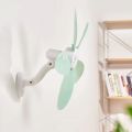 Mini Small Electric Fan Home Dormitory Kitchen Toilet Bathroom Punch-Free Stickers Wall Wall Mounted Fan. 