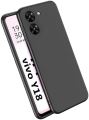 vivo Y18 Silicone Matte Flexible Soft Phone Case - Black - Phone Back Cover.