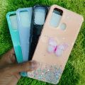 Ladies Cover For Itel Vision 1 Pro With Stone Butterfly & Glitter (Back Case Cover For Smartphone). 