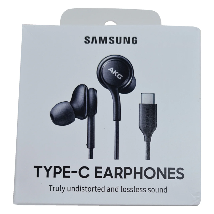 For Samsung AKG Type-C Wired Earphones - Samsung Type C Earphone for Galaxy Akg Headphone Wired in Ear Earbuds (Black)