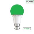 Green Color LED Bulb 5 Watt Pin B 22.