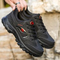 Hiking Shoes Men's Four Seasons Work Wear-Resistant Work Shoes Fashion Casual Shoes Running Sneaker Outdoor Cold-Stick Men's Shoes. 