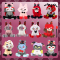 Happy Night Hazbin Hotel Plush Toy Funny Dust Alastor Charlie Vaggie Adam Meow Plush Cute Cotton Stuffed Cat Plushie Toy Kids Birthday Gifts. 