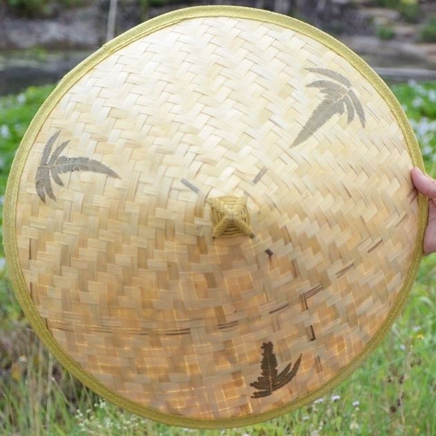 Bamboo%20Hat%20Bamboo%20Woven%20Rainproof%20and%20Sun%20Protection%20Straw%20Hat%20Men's%20Fishing%20Sunshade%20Bamboo%20Woven%20Bamboo%20Hat%20Hat%20Farmers%20Outdoor%20Summer%20Hat%20Tea%20Picking%20Hat%20-%20Image%204