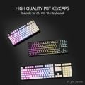 115keys PBT Pudding Keycap OEM Profile Transparent Keycaps For RK61 RK71 For 61/71/87/104 Layout Mechanical Keyboard Keycaps.