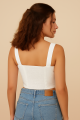 White Denim Tank Top | Comfortable | Easy to Wear | Breathable. 