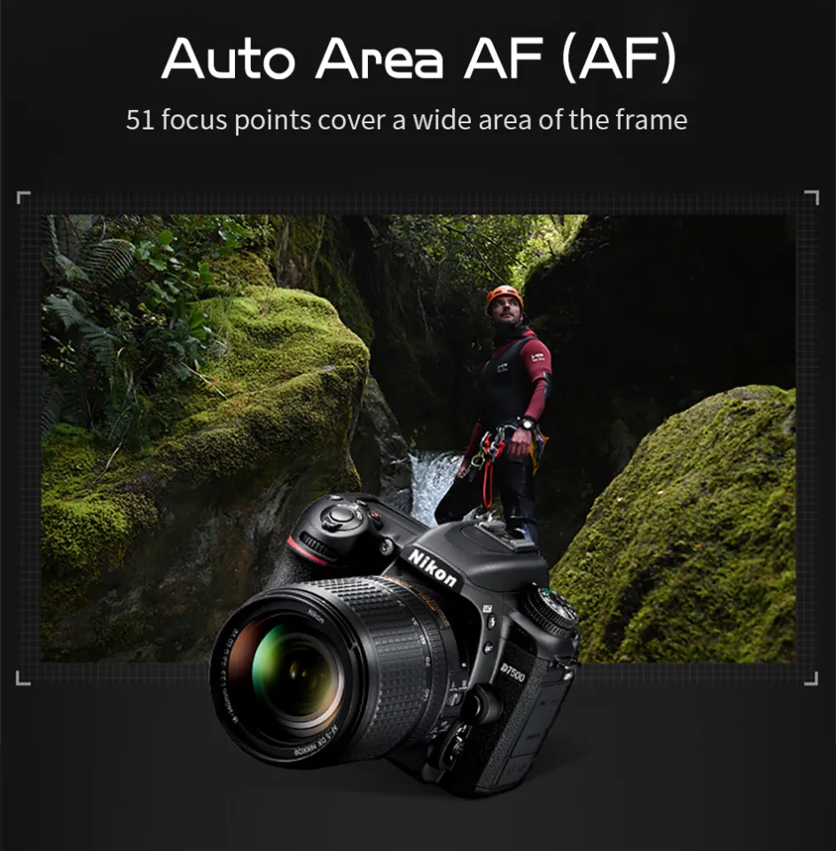 Nikon D7500 Digital SLR Camera (Single Body) Full frame 4K