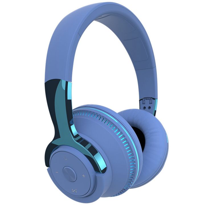 Bluetooth 5.1 Headphones Colorful Headset Wireless Headphones for Game Console Computer Blue Daraz .bd