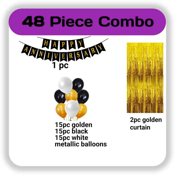 Golden%20Jubilee%20Anniversary%20Combo:%2048-Piece%20Combo%20with%20Golden%20Curtains,%20Metallic%20Balloons%20in%20Golden,%20Black%20&%20White,%20and%20a%20Striking%20Black%20Happy%20Anniversary%20Card%20Banner%20-%20Image%202