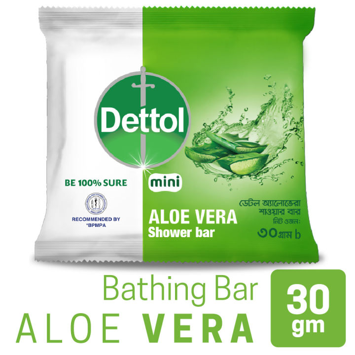 Dettol Mini Soap Aloe Vera 30gm with Aloe Vera Extract