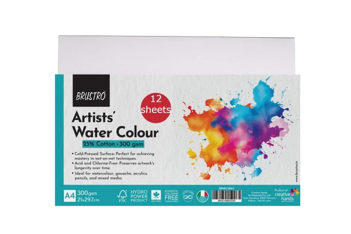 Brustro%20Artists%20Watercolour%20Paper%2025%25%20Cold%20Pressed%20300%20GSM%2012%20Sheets%20A4%20-%20Image%205