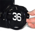 2X Flip Clock Retro Style Bicycle Shaped Flip Clock Classic Mechanical Desktop Clock, Digital Display.