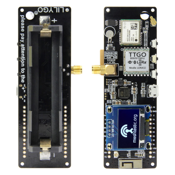 LILYGO ® Meshtatic T-Beam V1.2 ESP32 LoRaGPS WiFi Bluetooth Development Board