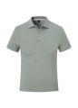 Summer short sleeved polo shirt, men's solid color lapel T-shirt, loose half sleeved T-shirt top. 