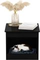 Cat House Cat Condo Side Table, 2-in1 End Table & Cat House, Kitten Hideaway Cave House, Decorative Pet Furniture, Igloo Hideout Hut 20x18. 