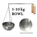 Silver Bowl with chain for digital electric hanging weight scale 10 kg bowl for Measurement any items. 