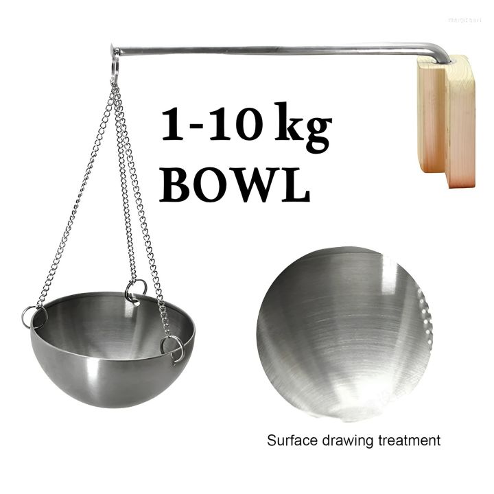 Silver Bowl with chain for digital electric hanging weight scale 10 kg bowl for Measurement any items