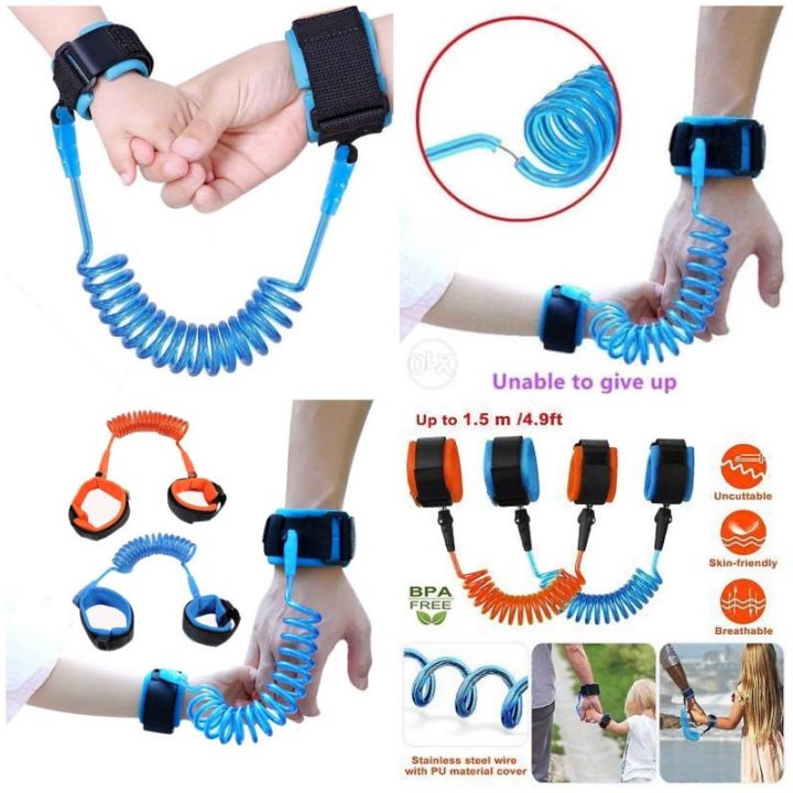 Anti%20Lost%20Wrist%20Link%20Child%20Band%20Hand%20Safety%20Strap%20Baby%20Kids%20Bracelet%20Blue%20-%20Image%202