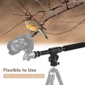Andoer Universal Tripod Extension Arm Aluminum Alloy Detachable Extender - black. 