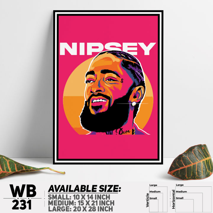 Highly Vital - Urban Vibes - Nipsey Hussle Rappe - Furniture & Decor - Unrivaled in Genre - Modern and Trendy - Easy Maintanance