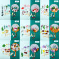 Ancient style dried flower DIY material package handcrafted, Yongshenghua Chinese fan company community activity.
