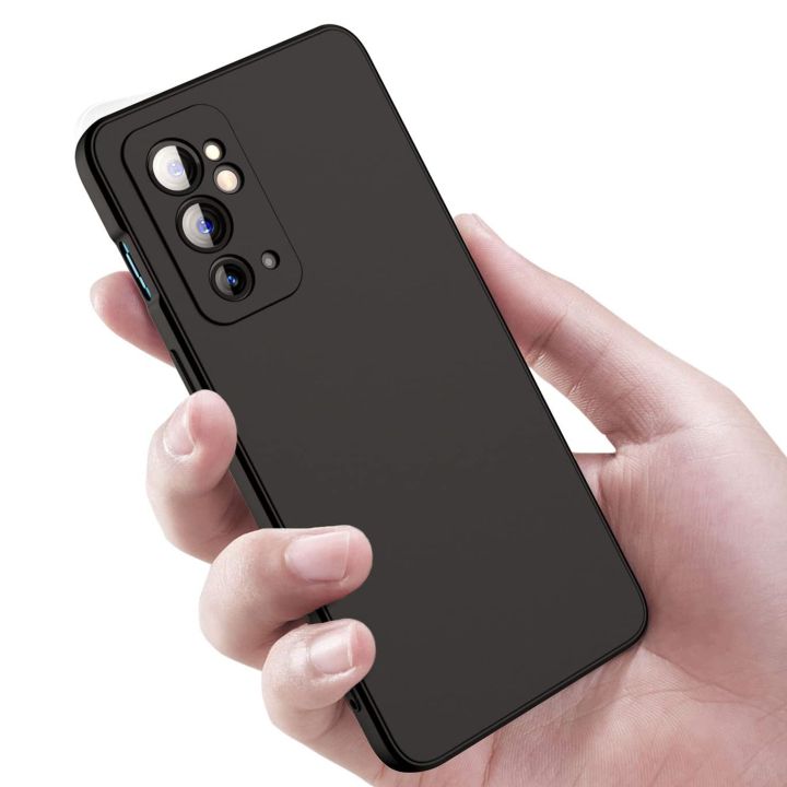 OnePlus 9/9R/9RT/9 Pro Silicone Matte Flexible Soft Phone Case - Black - Phone Back Cover