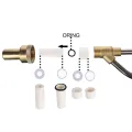 1 Set Pressure Washer Sandblasting Kit, Wet Sandblaster Attachment & 1 Set Pressure Washer Sandblasting Nozzle Tip. 