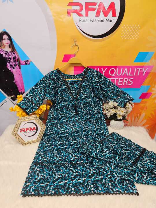 Stitched%20China%20Linen%20Long%20Gown%20For%20Women%20With%20A%20Screen%20Print%20Design%20Comfortable%20And%20Fashionable%20Size%2042%20-%20Image%205