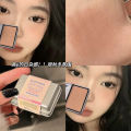 BLACKNANA Square Tin Box Monochrome Blush Pseudo-plain makeup, low saturation gray powder tone, contouring, long-lasting makeup, and tender rouge.