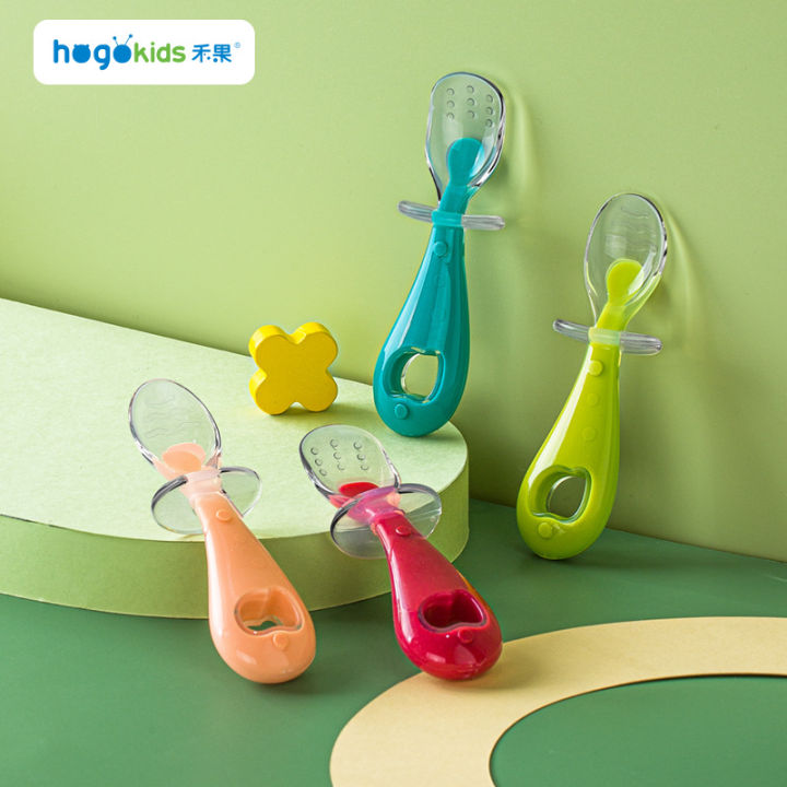 Hogokids%20Maternal%20and%20Child%20Supplies%20Silicone%20Spoon%20Short%20Handle%20Solid%20Food%20Spoon%20Baby%20Kid%20Tableware%20Spoon%20Soft%20Head%20Children%20Fork%20and%20Spoon%20Set%20-%20Image%204