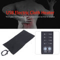 Carbon Fiber Heating Cushion, Portable Electric Cloth Heater Pad DC5V Timing Pain Relieve with Thermostat for Abdomen Lumbar. 