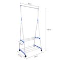 Fashion Laundry Movable Organizer Stand Clothes Display Rack with Storage Shelf Coat Racks Multi Function Hanger Creative Portable.