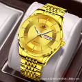 Watch men's double calendar Shein TEMU Douyin Kuaishou with a drop shipping foreign trade waterproof simple fashion watch.