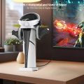 Horizontal Vertical Stand Display Stand VR Headset Headphone Holder for PS5 Slim Disc and Digital Edition Console. 