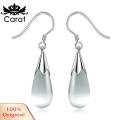 Fashion Opal Waterdrop Hook Earrings Flower Leaf Earring Jewelry for Women Gift. 