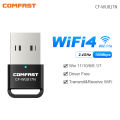 Wifi 6 Adapter Mini USB WIFI 6 Dongle Network Card 2.4GHz Cle Wi-Fi Lan Adapter Driver Free PC Laptop 600M 300M 150M Receiver. 