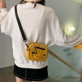 INS Canvas Small Bags For Women 2022 New Trendy Korean Style Versatile Messenger Bag Student Shoulder Bag Girl's Crossbody Pouch. 