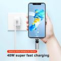 Type-C Magnetic Adapter Aluminum Alloy Charger Converters 5A 540 Degree Rotating Adapters Transmission Charging Phone Adapters.