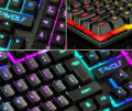 Gaming keyboard with LED backlight.